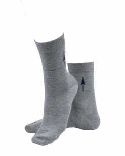 TreeSocks Standard Single Navy-Grey