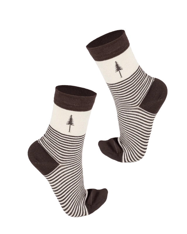 TreeSocks Standard Stripes Beige-Brown 1 TreeSocks Standard Stripes Beige-Brown