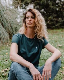 TreeShirt Circular Women Petrol-Green 10 TreeShirt Circular Women Petrol-Green -Nikin 112