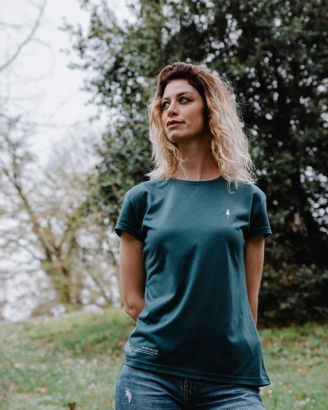 TreeShirt Circular Women Petrol-Green 2 TreeShirt Circular Women Petrol-Green – Bild 2