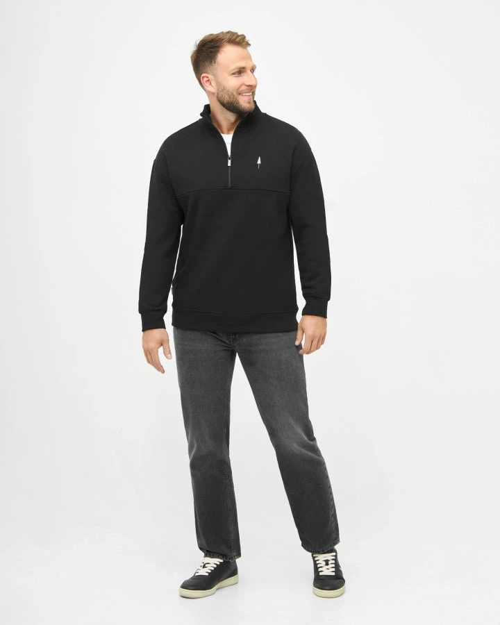 TreeSweater Quarter Zip Black 7 TreeSweater Quarter Zip Black – Bild 7