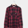 TreePlanter Overshirt Buffalo Check Deep Maroon-Black