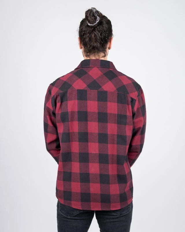 TreePlanter Overshirt Buffalo Check Deep Maroon-Black 4 TreePlanter Overshirt Buffalo Check Deep Maroon-Black – Bild 4