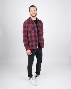 TreePlanter Overshirt Buffalo Check Deep Maroon-Black 11 TreePlanter Overshirt Buffalo Check Deep Maroon-Black -Nikin 1666.320 TreePlanter Overshirt Buffalo Check Depp Maroon Black M04 Ganzkoerper