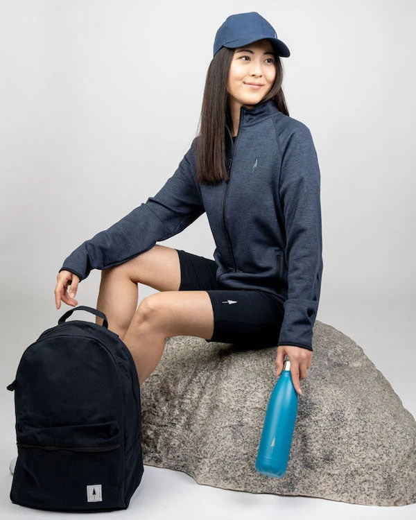 TreeJacket Fleece Outdoor Dark Navy Mel 5 TreeJacket Fleece Outdoor Dark Navy Mel – Bild 5