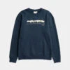 TreeSweater Mountain Panorama Dark Navy