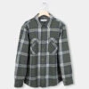 TreePlanter Overshirt Check Ash Green-Navy