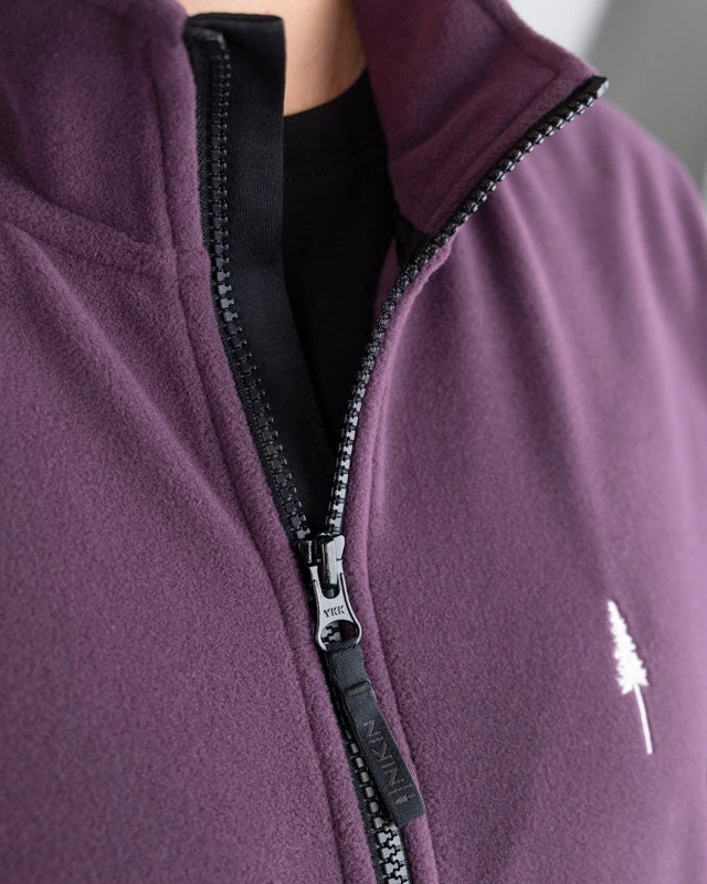 TreeFleece Quarter Zip Women Deep Purple 5 TreeFleece Quarter Zip Women Deep Purple – Bild 5