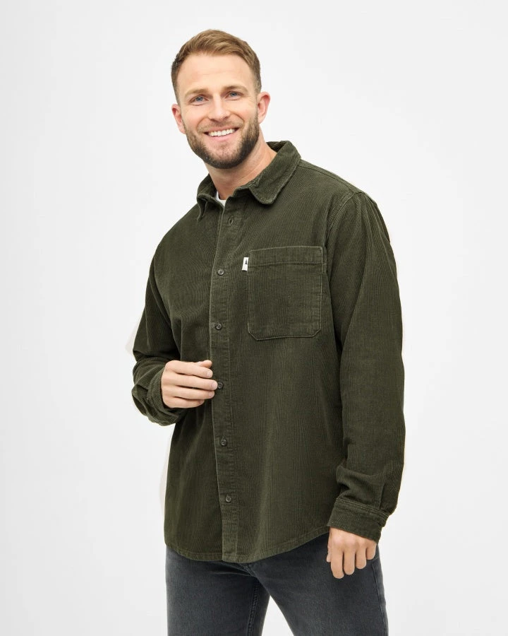 TreePlanter Overshirt Corduroy Grape Leaf 6 TreePlanter Overshirt Corduroy Grape Leaf – Bild 6