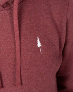 TreeHoodie Women Bordeaux Mel -Nikin 1739.606 Treehoodie Women BordeauxMel D1