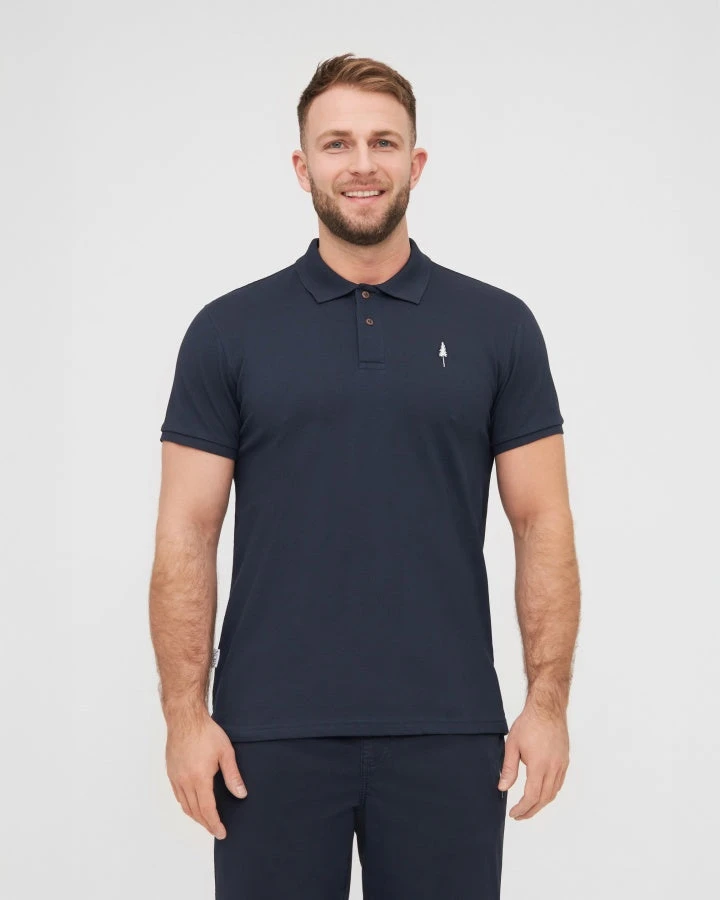 TreePolo Dark Navy 2 TreePolo Dark Navy – Bild 2