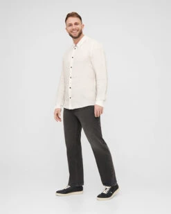 TreePlanter Shirt Linen White 13 TreePlanter Shirt Linen White -Nikin 1765.000 Linen Shirt Maienzug Unisex White M3