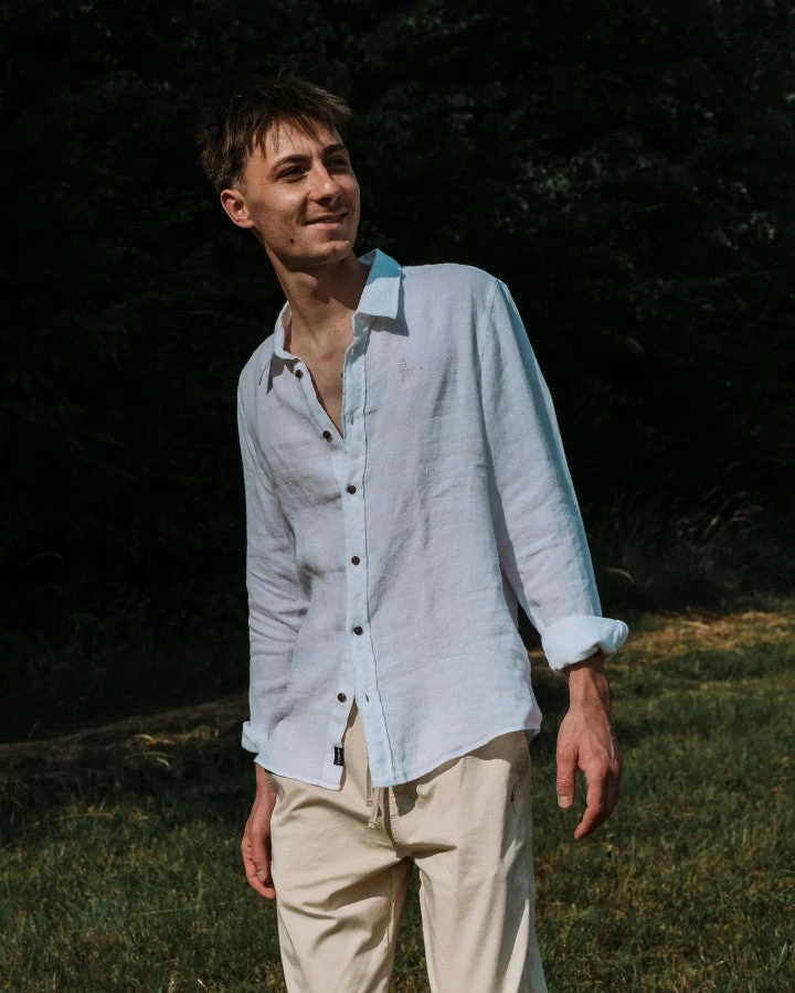 TreePlanter Shirt Linen White 3 TreePlanter Shirt Linen White – Bild 3