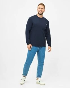 TreeShirt Mono Longsleeve Pocket Relaxed Dark Navy -Nikin 1772.435 TreeShirt Mono Longsleeve Pocket Relaxed Dark Navy M1