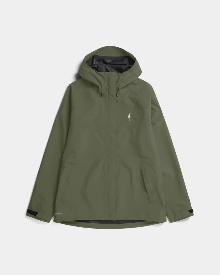 TreeJacket Rain Women Dark Olive 1 TreeJacket Rain Women Dark Olive