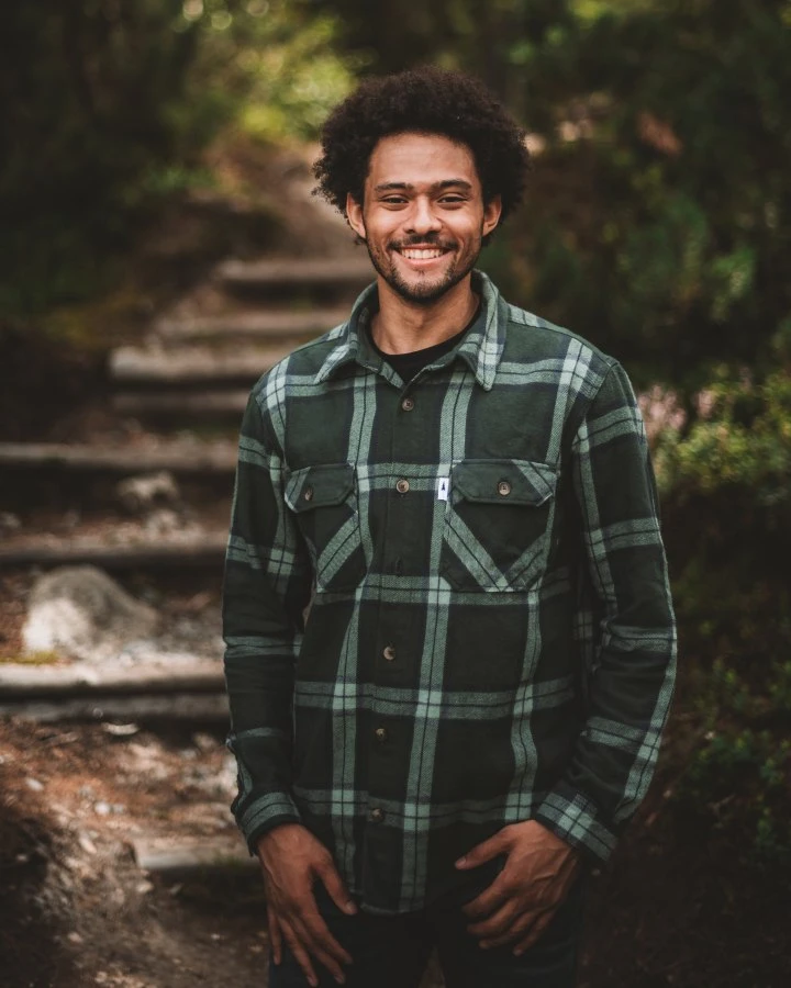 TreePlanter Overshirt Check Ash Green-Navy 2 TreePlanter Overshirt Check Ash Green-Navy – Bild 2