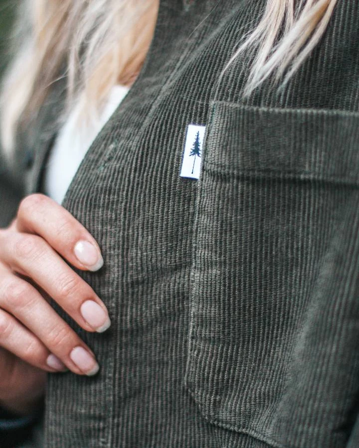 TreePlanter Overshirt Corduroy Grape Leaf 4 TreePlanter Overshirt Corduroy Grape Leaf – Bild 4