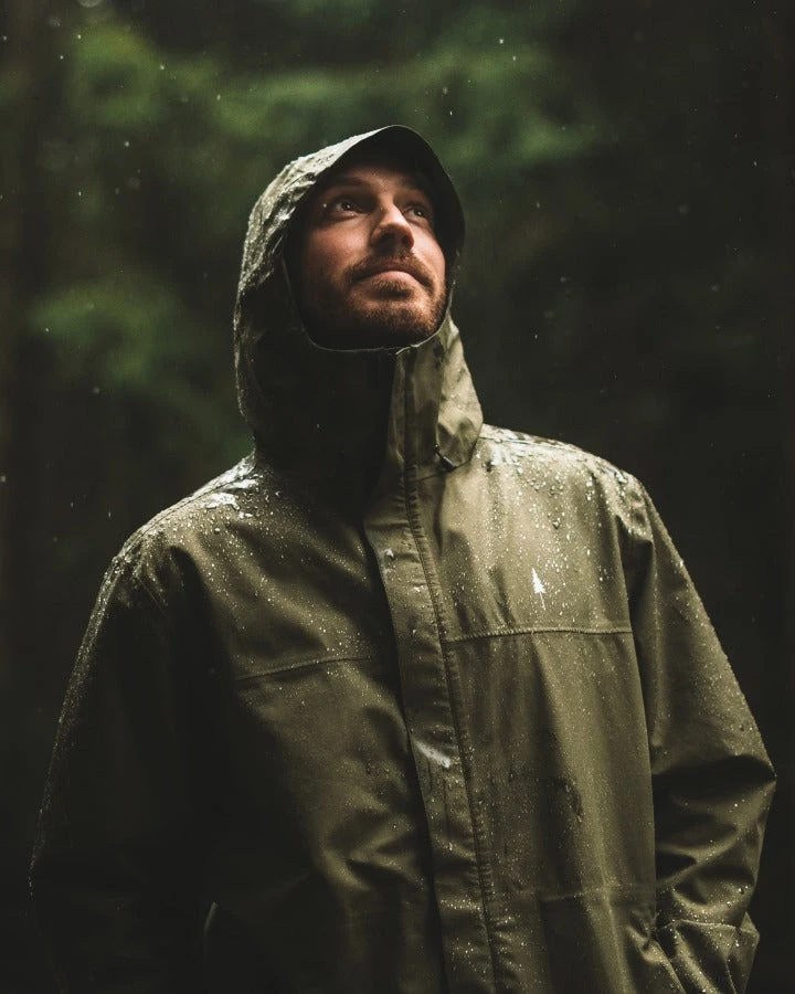 TreeJacket Rain Dark Olive 2 TreeJacket Rain Dark Olive – Bild 2