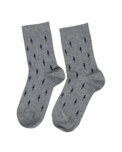 TreeSocks Standard Allover Navy-Grey