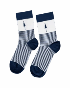 TreeSocks Standard Stripes Navy