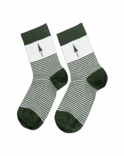 TreeSocks Standard Stripes Green