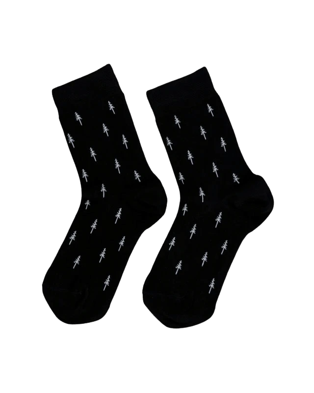 TreeSocks Standard Allover Black 1 TreeSocks Standard Allover Black