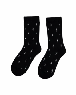 TreeSocks Cosy Allover Black