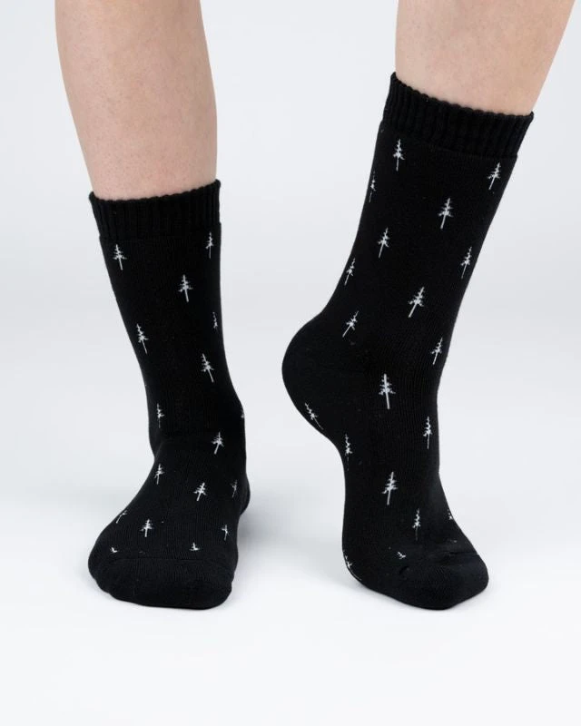 TreeSocks Cosy Allover Black 2 TreeSocks Cosy Allover Black – Bild 2
