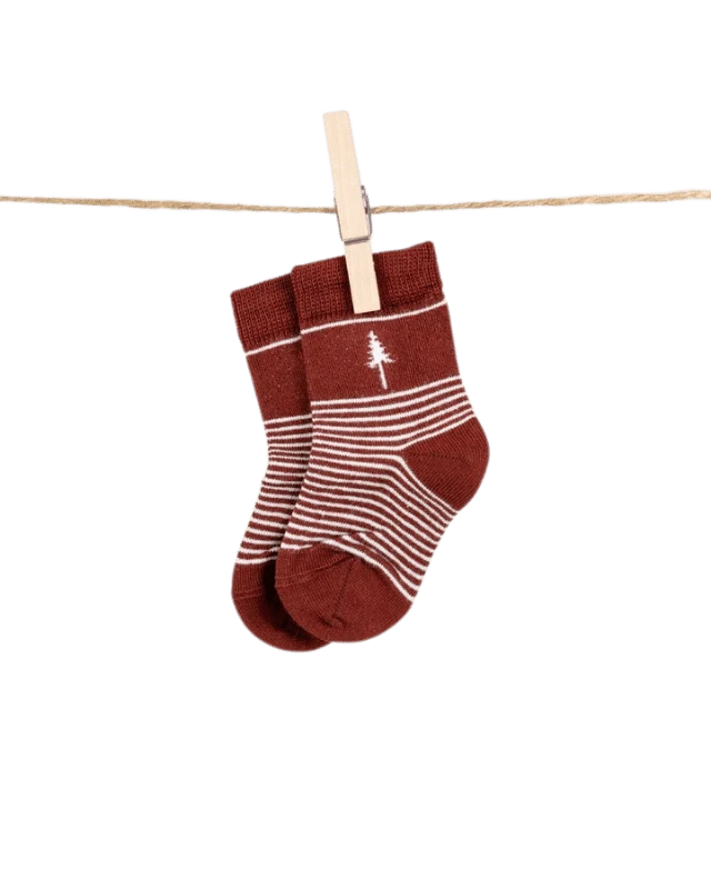 TreeSocks Kids Stripes Red 1 TreeSocks Kids Stripes Red