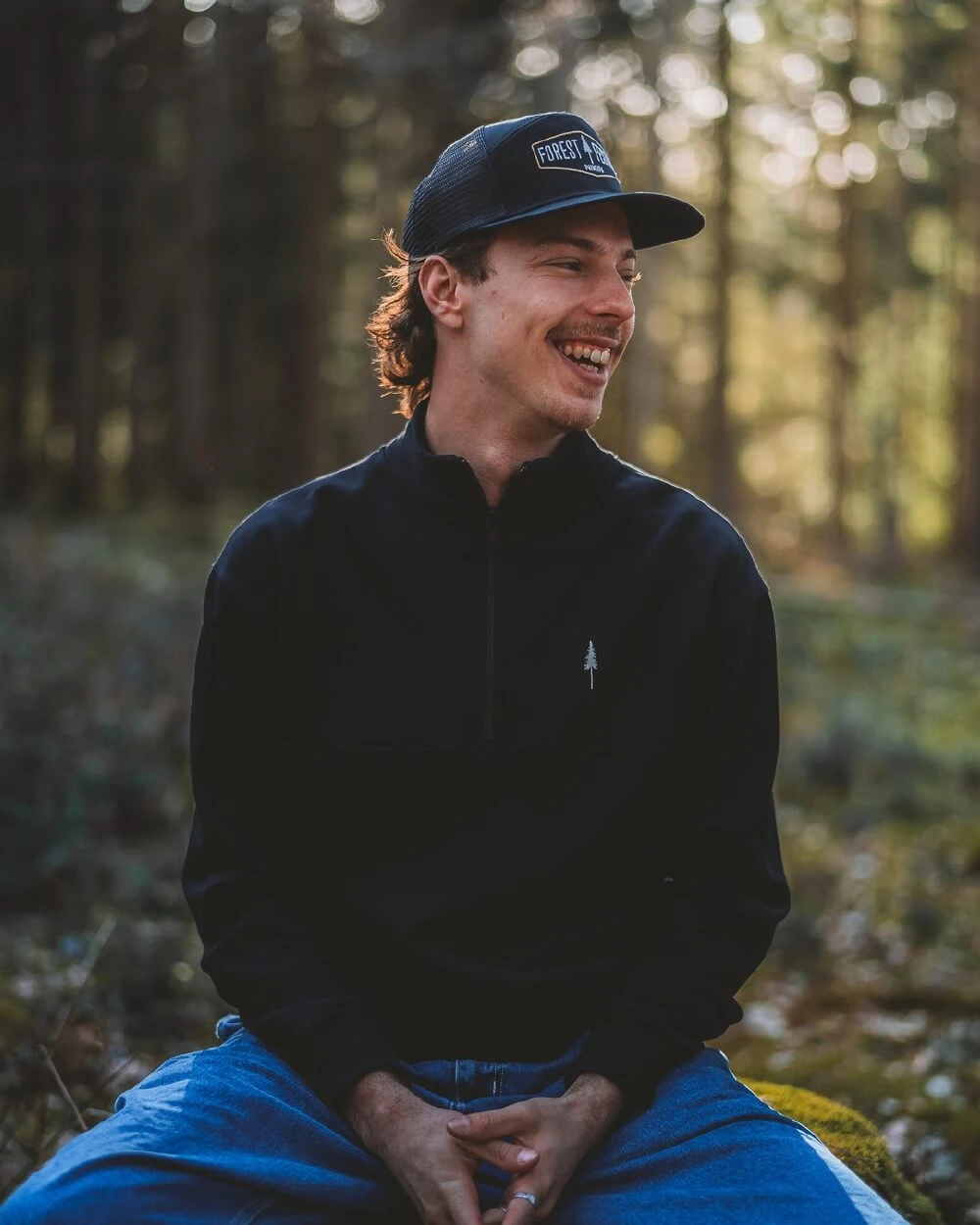 TreeSweater Quarter Zip Black 3 TreeSweater Quarter Zip Black – Bild 3