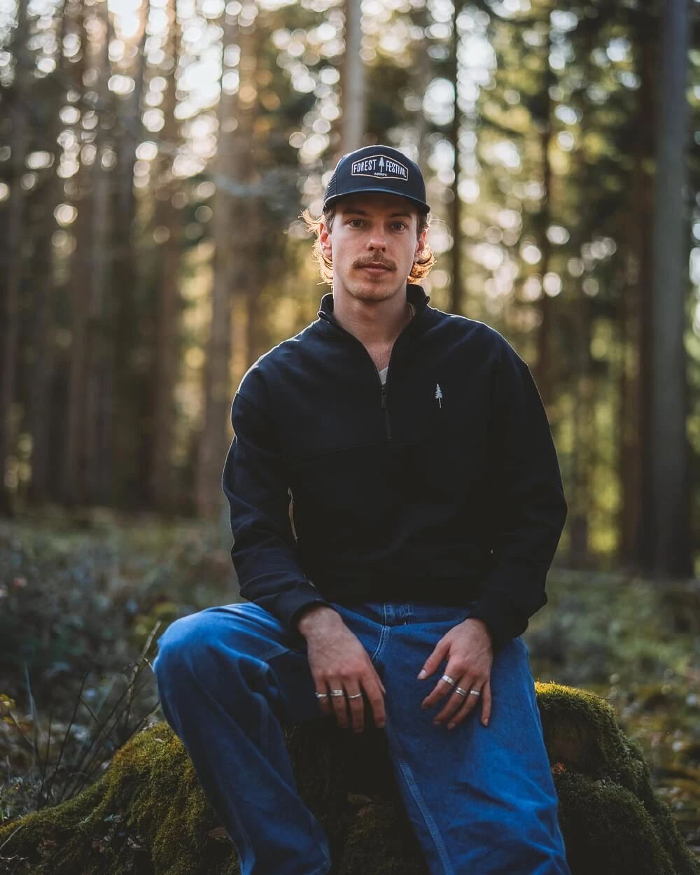 TreeSweater Quarter Zip Black 2 TreeSweater Quarter Zip Black – Bild 2