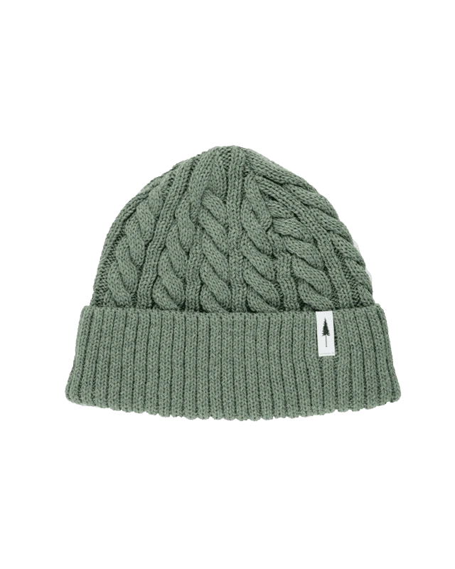 Treeanie Cable Knit Sage 1 Treeanie Cable Knit Sage