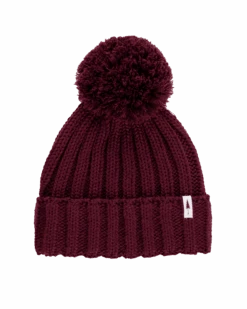 Treeanie Knitted Pom Pom Bordeaux