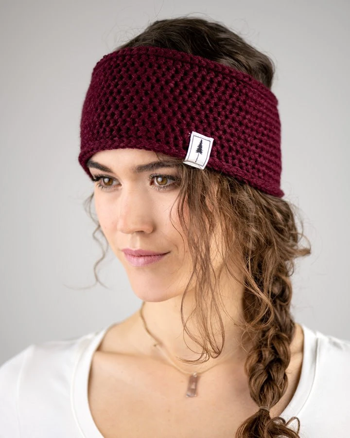 TreeHeadband Knitted Fleece Bordeaux 3 TreeHeadband Knitted Fleece Bordeaux – Bild 3