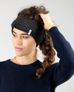 TreeHeadband Knitted Twist Black Mel -Nikin treeheadband knitted twist 135510100 941849