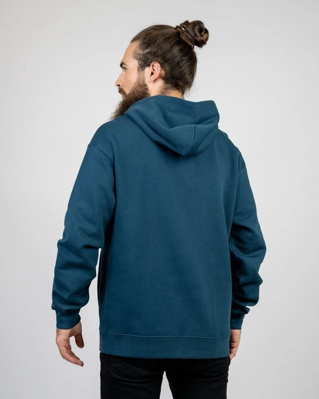 TreeHoodie Relaxed Petrol 3 TreeHoodie Relaxed Petrol – Bild 3