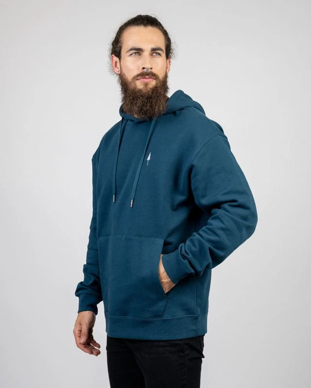 TreeHoodie Relaxed Petrol 2 TreeHoodie Relaxed Petrol – Bild 2