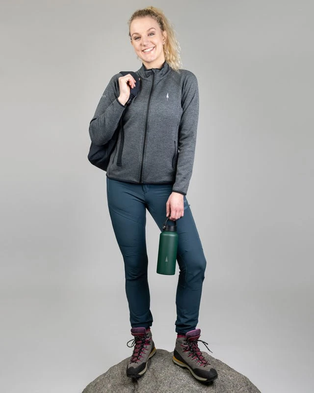 TreeJacket Fleece Outdoor Women Anthracite Mel 3 TreeJacket Fleece Outdoor Women Anthracite Mel – Bild 3