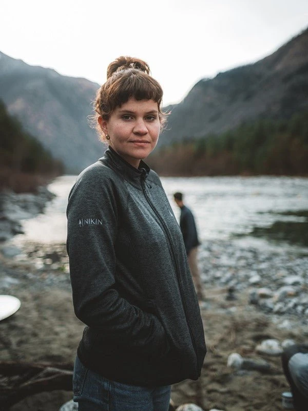 TreeJacket Fleece Outdoor Women Anthracite Mel 2 TreeJacket Fleece Outdoor Women Anthracite Mel – Bild 2