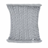 TreeNeckwarmer Cable Knit Light Grey Mel