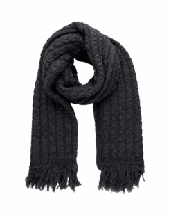 TreeScarf Knitted Black Mel