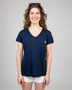 TreeShirt Pocket V-Neck Women Dark Navy 6 TreeShirt Pocket V-Neck Women Dark Navy -Nikin treeshirt pocket v neck women 169243502 653567 3ea0565d ef74 487c 89a5 dfaa4bfd98ca