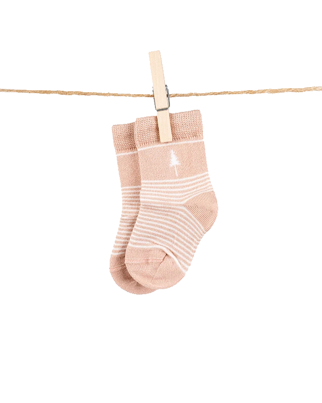 TreeSocks Kids Stripes Rose 1 TreeSocks Kids Stripes Rose