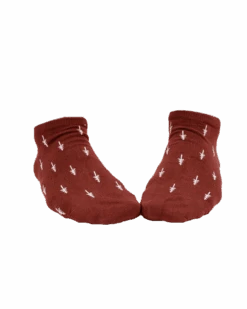 TreeSocks Short Allover Bordeaux