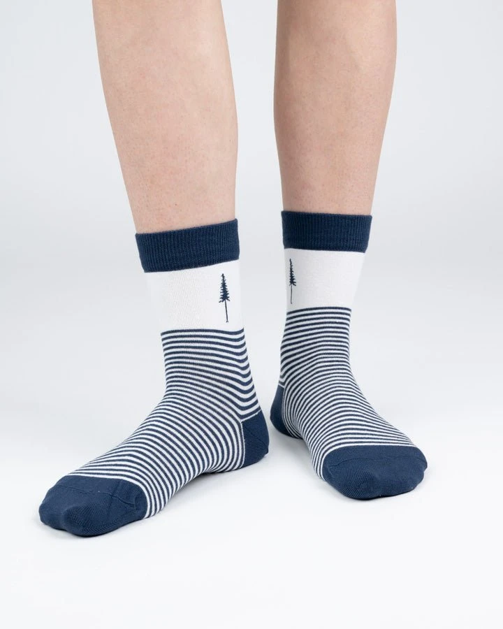 TreeSocks Standard Stripes Navy 2 TreeSocks Standard Stripes Navy – Bild 2